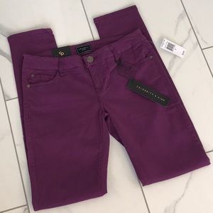 Celebrity Pink skinny Jeans, purple, 27